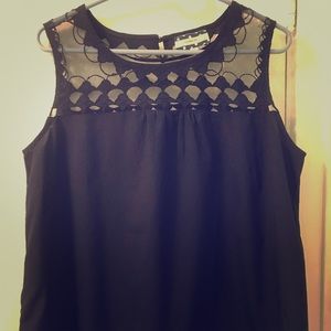 Navy blue sleeveless top